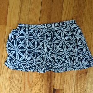 Show Me Your MuMu High Waist Blue and White Shorts
